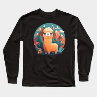 Cute Llama Long Sleeve T-Shirt